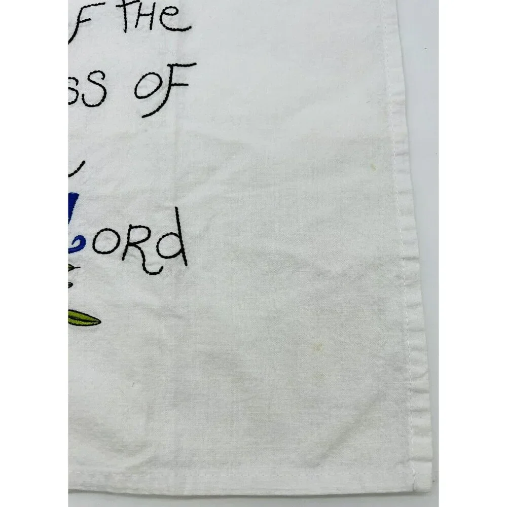 Kitchen embroidered tea